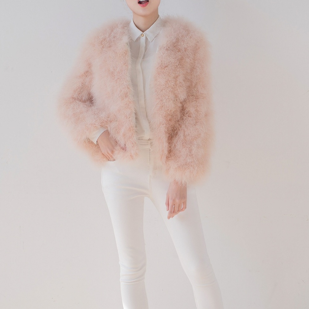 pellobello feather jacket
